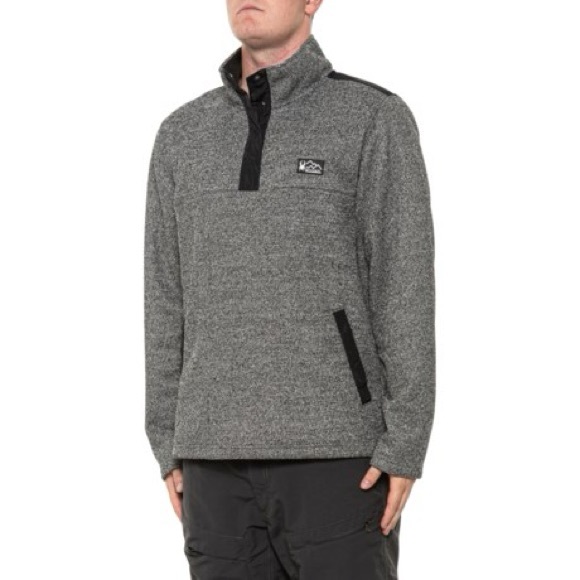 Spyder Bonded Sweater Fleece Shirt - Snap Neck, Long Sleeve - Picture 2 of 3